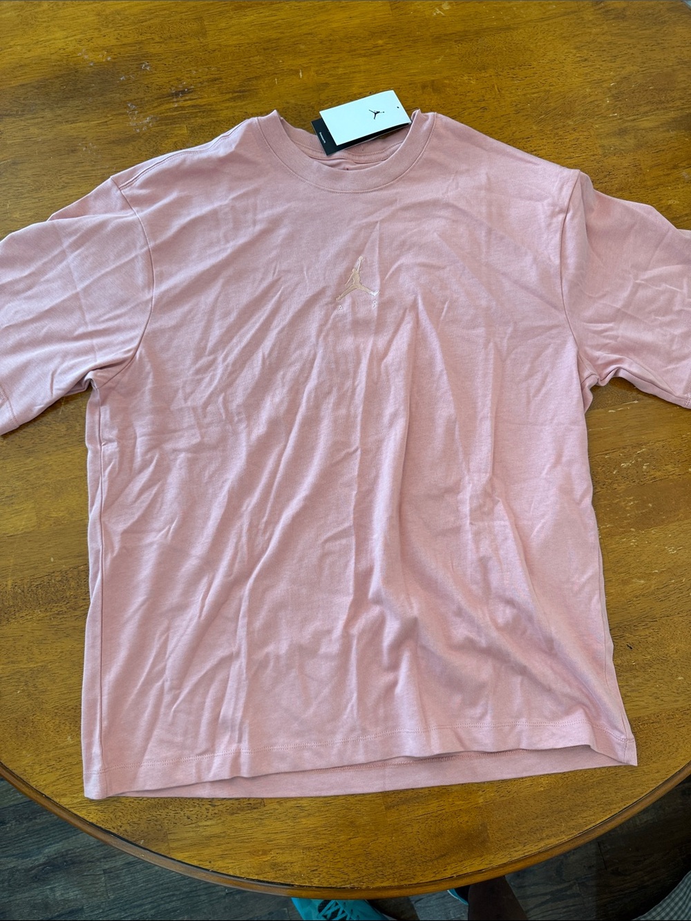 Jordan Shirt Mens Medium Peach Sail Flight Essentials Oversized Nike Air Tee